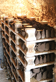 The being crammed works into a kiln