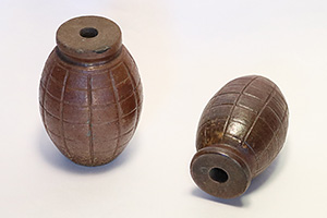 a grenade made of Bizen Ware